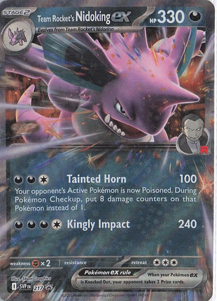 Team Rocket's Nidoking ex SVP 217