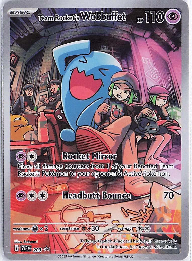 Team Rocket's Wobbuffet SVP 203