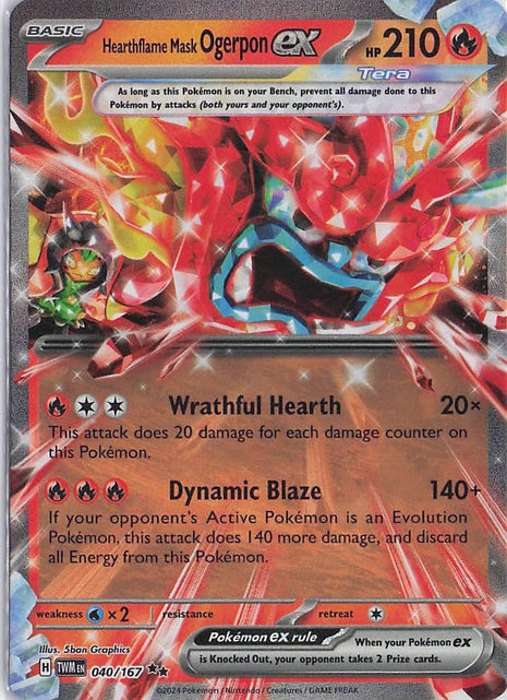 Hearthflame Mask Ogerpon ex 040/167