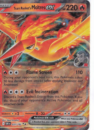 Team Rocket’s Moltres ex 031/182