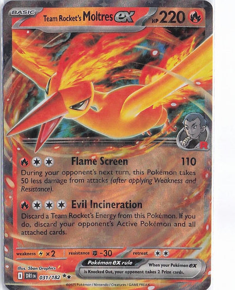 Team Rocket’s Moltres ex 031/182