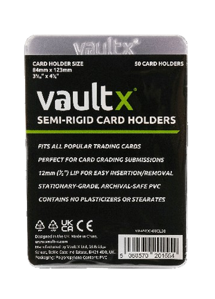 Vault X - Semi Rigid Card Holders - 50 Pack