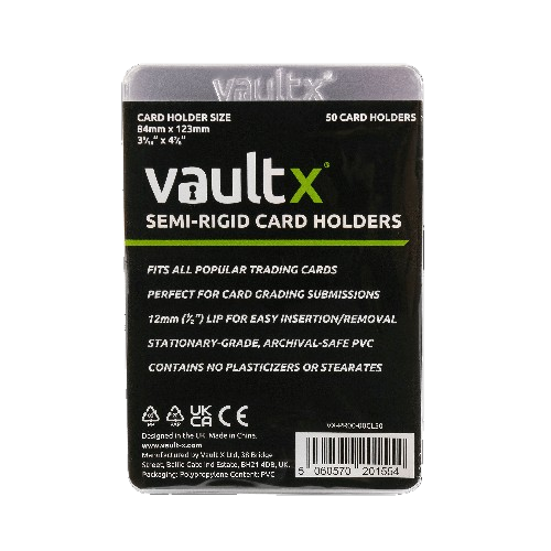 Vault X - Semi Rigid Card Holders - 50 Pack