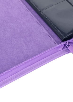 Vault X - Purple 12 Pocket Zip Binder