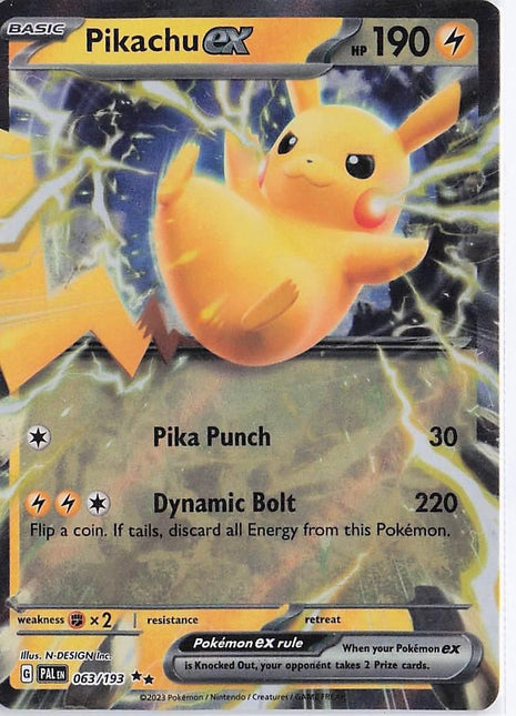 Pikachu ex 063/193