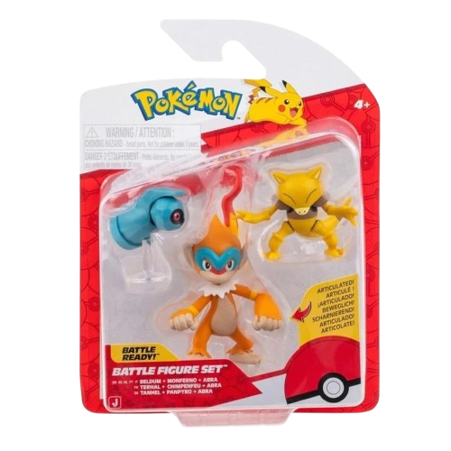 Pokemon - Beldum, Monferno & Abra Battle Figure Set