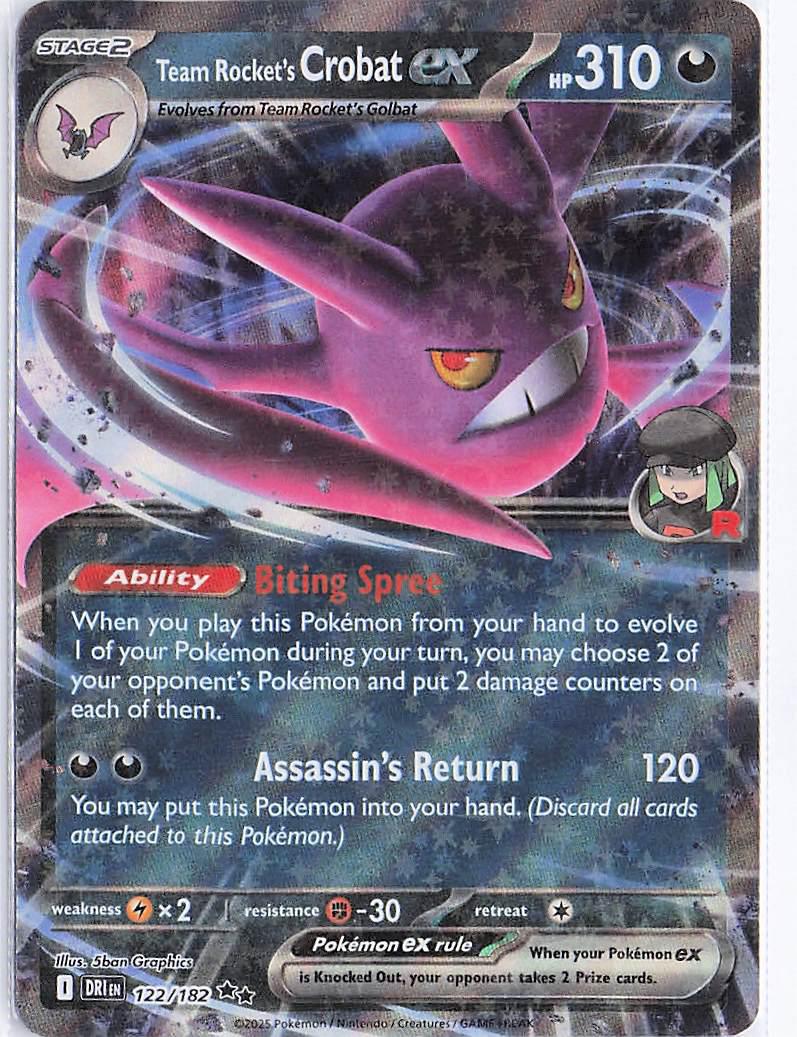 Team Rocket’s Crobat ex 122/182