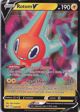 Rotom V 058/196