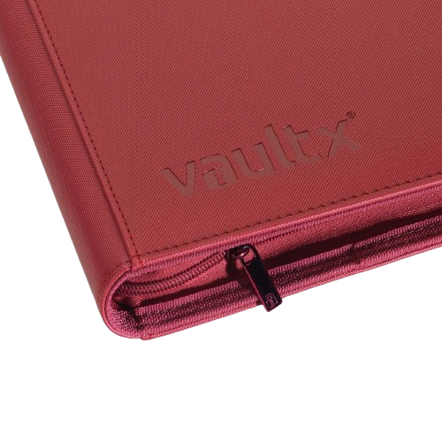 Vault X - Metallic Red 12 Pocket Zip Binder