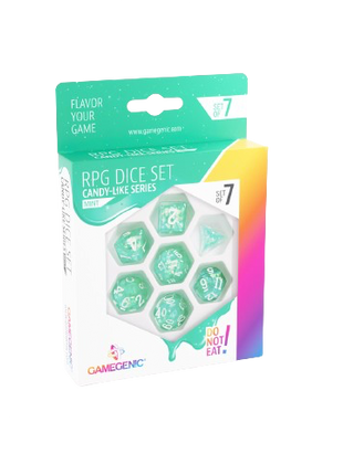 Gamegenic - Mint Candy-Like Series RPG Dice Set