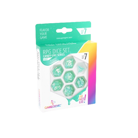 Gamegenic - Mint Candy-Like Series RPG Dice Set
