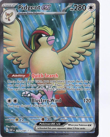 Pidgeot ex 217/197