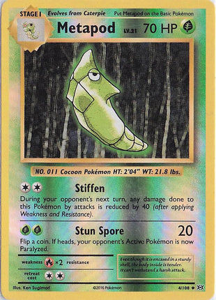 Metapod LV.21 4/108 (RH)