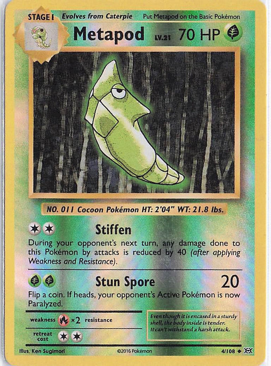 Metapod LV.21 4/108 (RH)