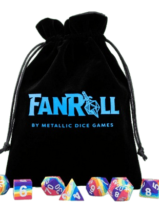 FanRoll - Large Velvet Dice Bag (Assorted)