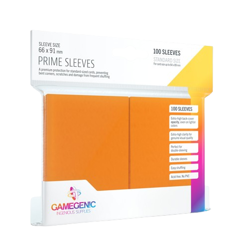 Gamegenic - Orange Prime Standard Sleeves (100)