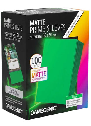 Gamegenic - Prime Matte Green 66x91 Sleeves (100)