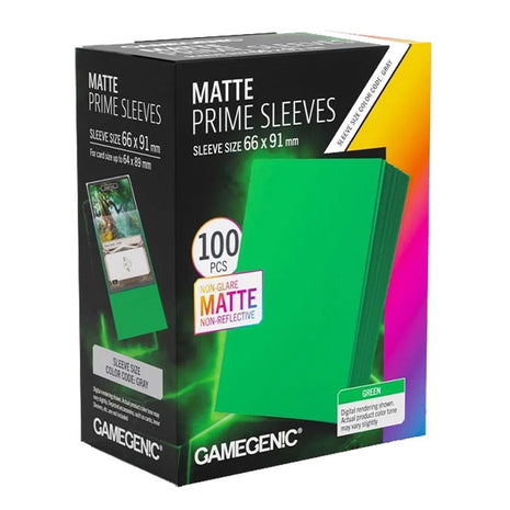 Gamegenic - Prime Matte Green 66x91 Sleeves (100)