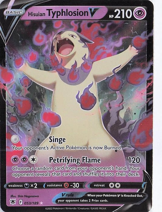 Hisuian Typhlosion V 053/189