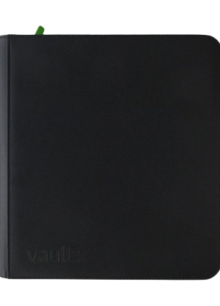 Vault X - Black 12 Pocket Zip Binder