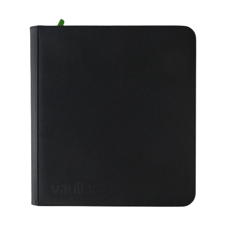 Vault X - Black 12 Pocket Zip Binder