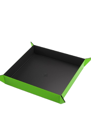 Gamegenic - Black/Green Square Magnetic Dice Tray