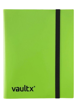 Vault X - Green 9 Pocket Strap Binder