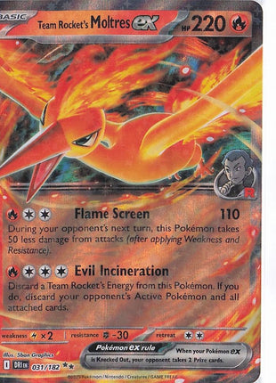 Team Rocket's Moltres ex 031/182