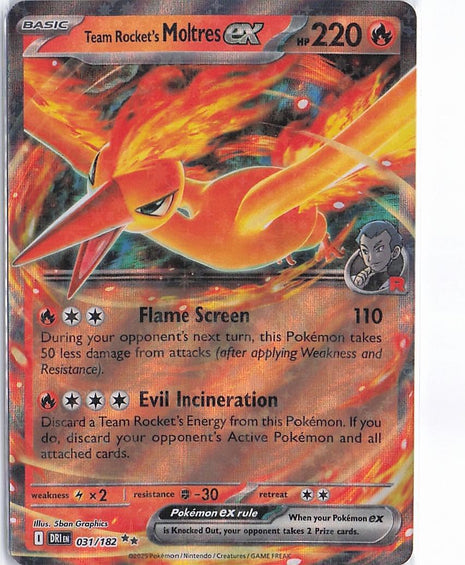 Team Rocket's Moltres ex 031/182
