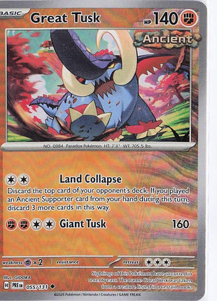 Great Tusk 055/131 (Pokeball Holo)
