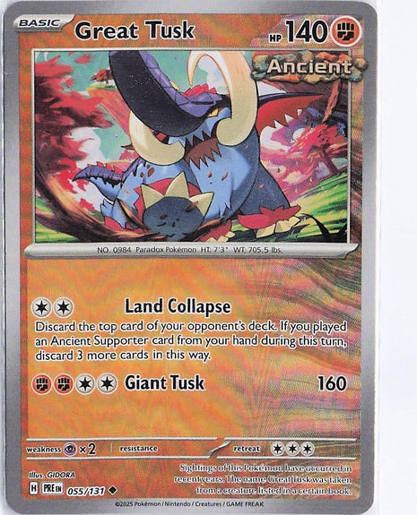 Great Tusk 055/131 (Pokeball Holo)