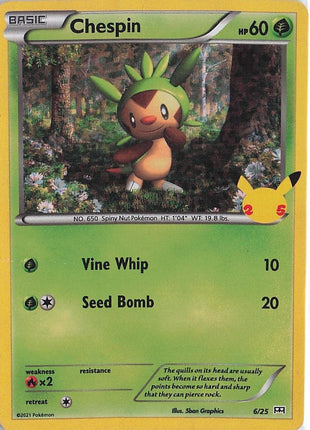 Chespin 6/25 (H) (Stamp)
