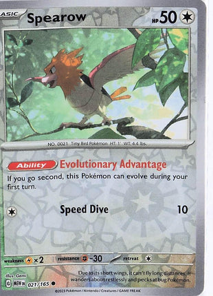 Spearow 021/165 (RH)