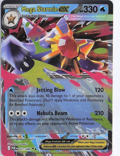 Mega Starmie ex 021/088