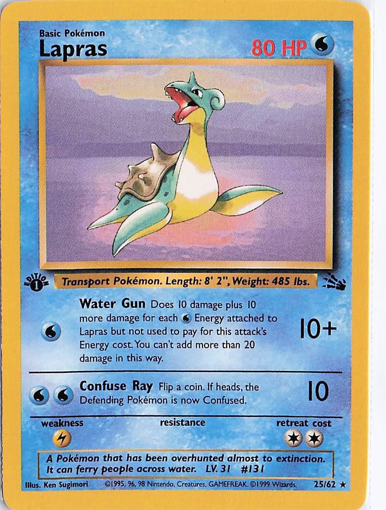 Lapras 25/62 (1st)