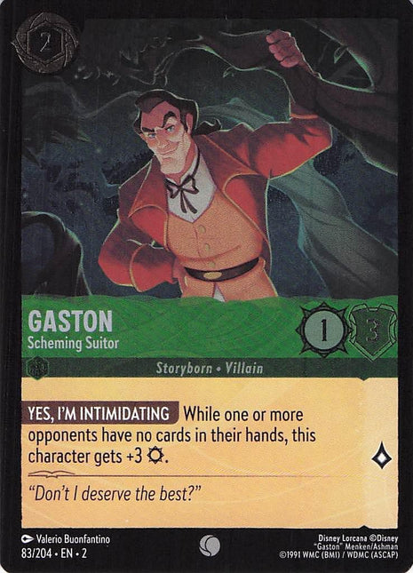Gaston Scheming Suitor 83/204 EN 2 (Foil)