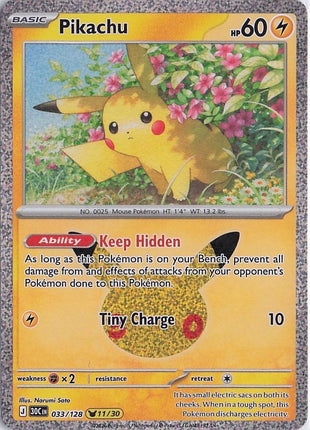 Pikachu 033/128 (H)
