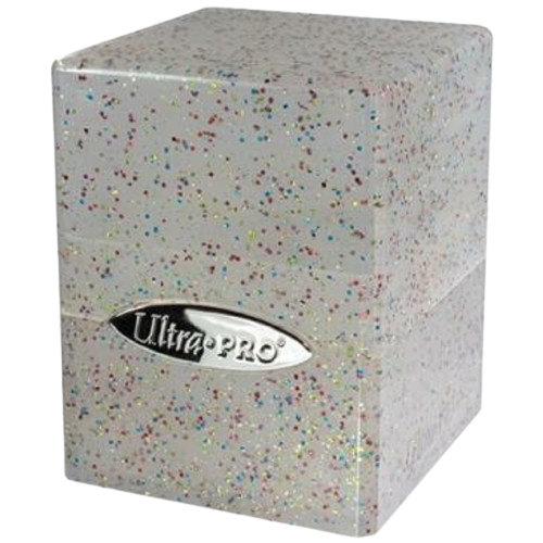 Ultra Pro - Glitter Clear Satin Cube Deck Box