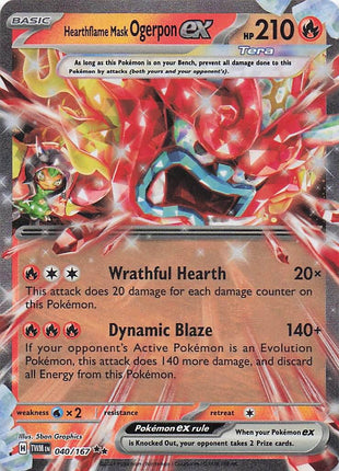 Hearthflame Mask Ogerpon ex 040/167