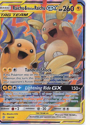 Raichu & Alolan Raichu GX 54/236