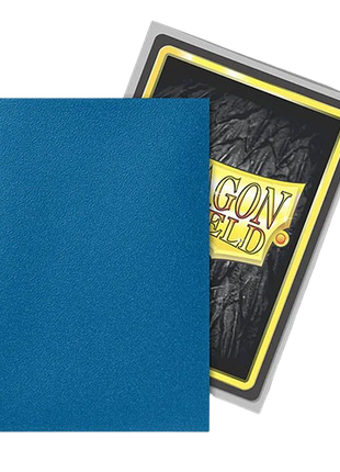 Dragon Shield - Matte Blue Silver Sleeves (100)