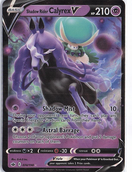 Shadow Rider Calyrex V 074/198