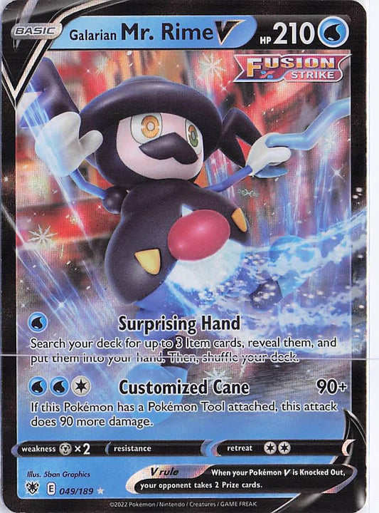 Galarian Mr. Rime V 049/189
