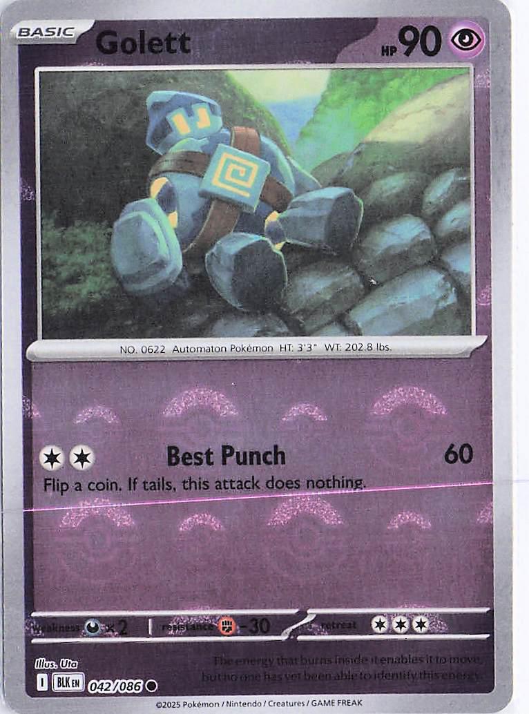 Golett 042/086 (Pokeball)