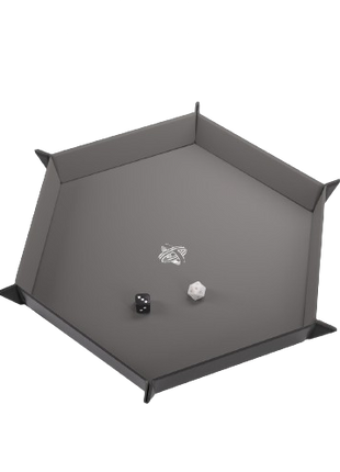 Gamegenic - Black/Grey Hexagonal Magnetic Dice Tray
