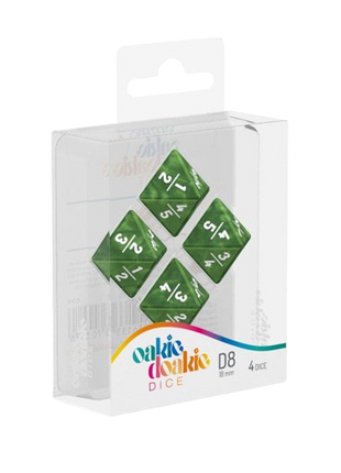 Oakie Doakie Dice - D8 Goyf Marble Green Dice (18mm)