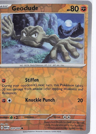 Geodude 074/165 (RH)