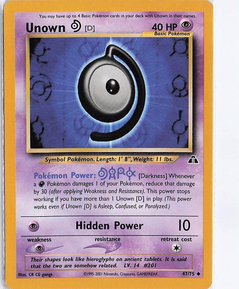 Unown D 47/75