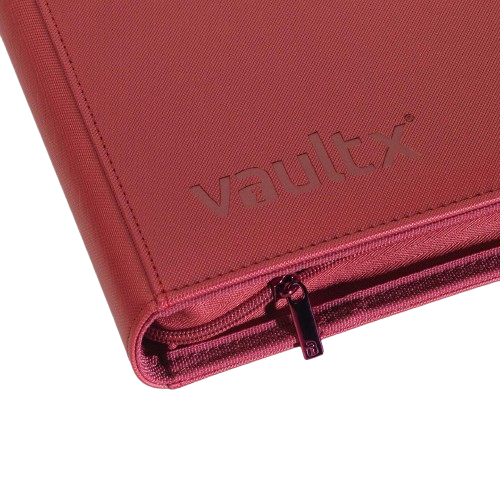 Vault X - Metallic Red 9 Pocket Zip Binder