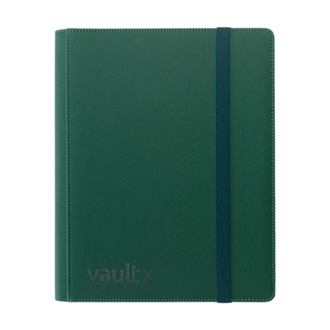 Vault X - Forest Green 9 Pocket Exo Tec Strap Binder
